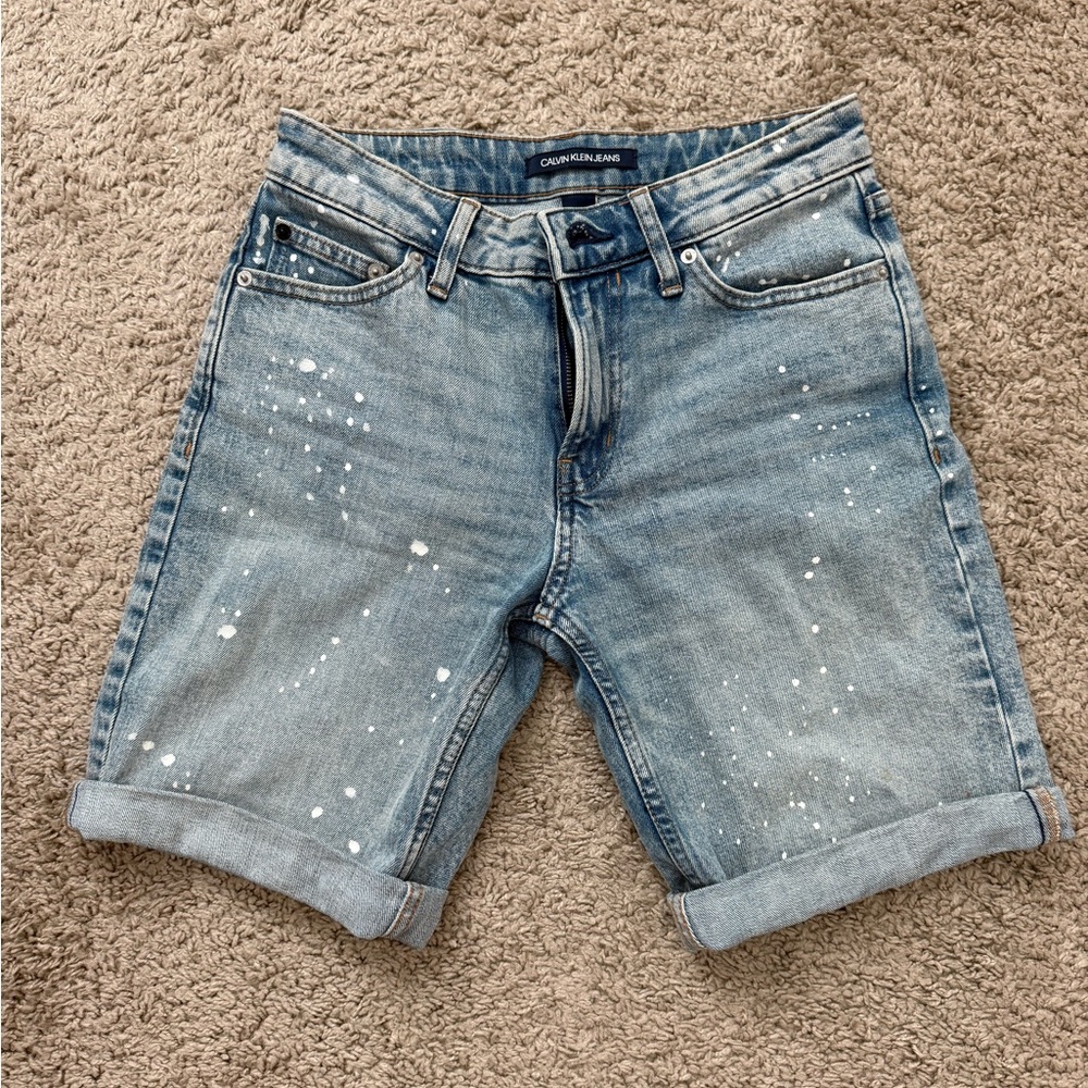 Calvin Klein Light Blue Denim Shorts